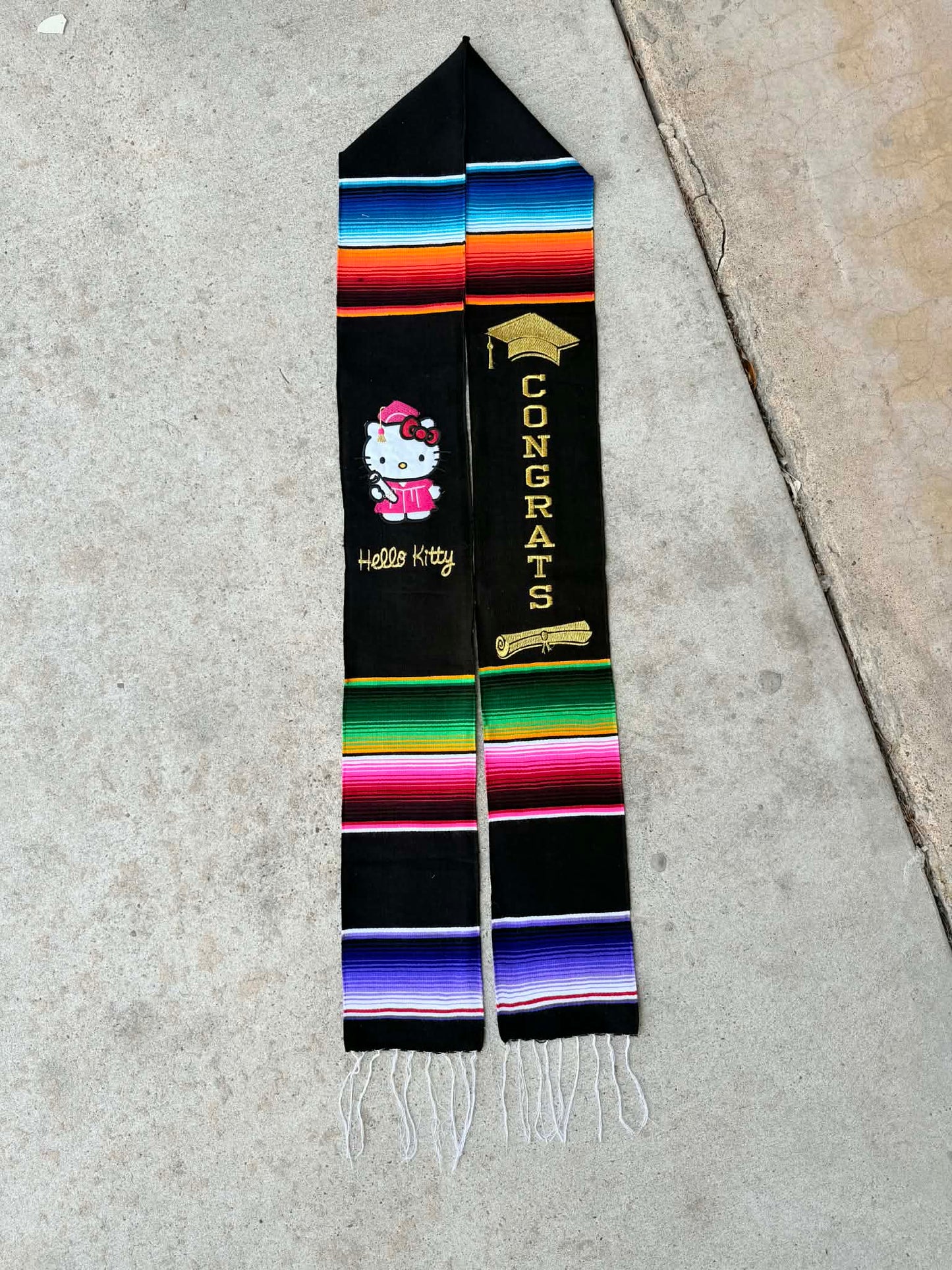 Hello Kitty Mexican Graduation Stole