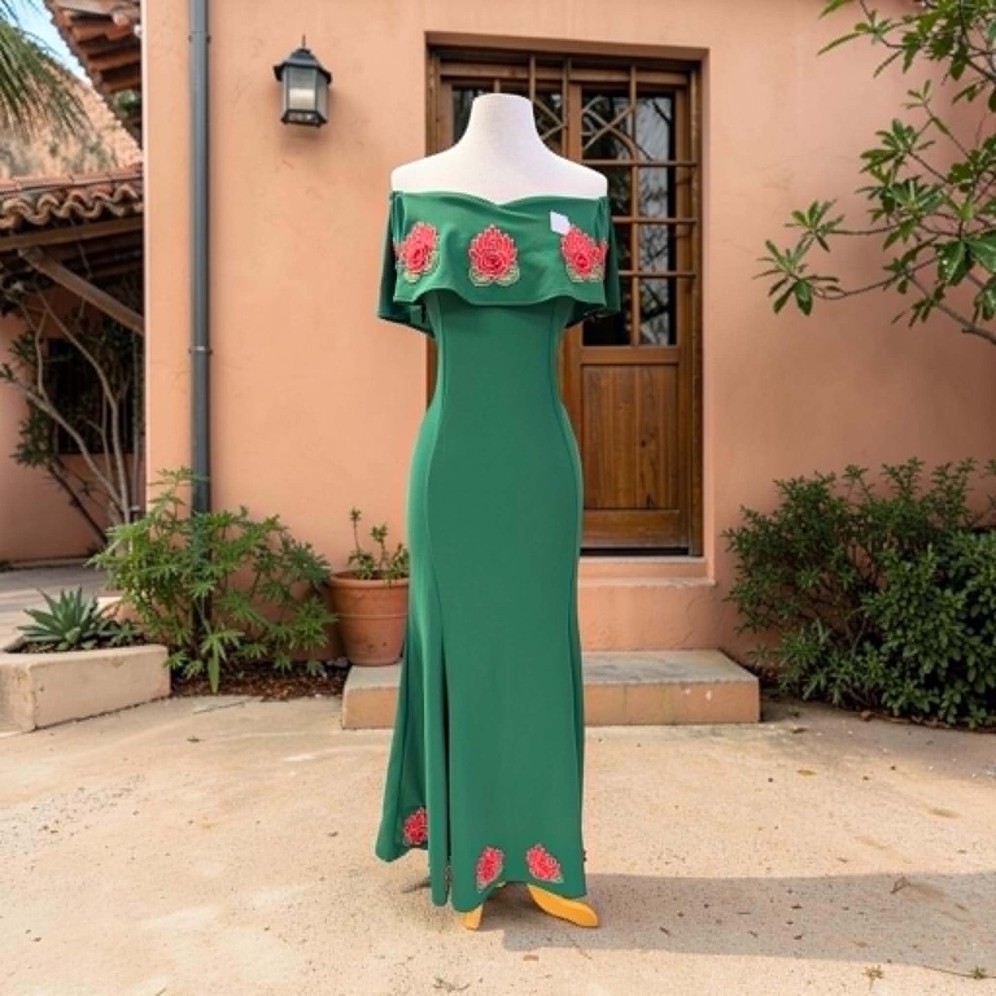 Floral Maxi Mexican Campesina Dress