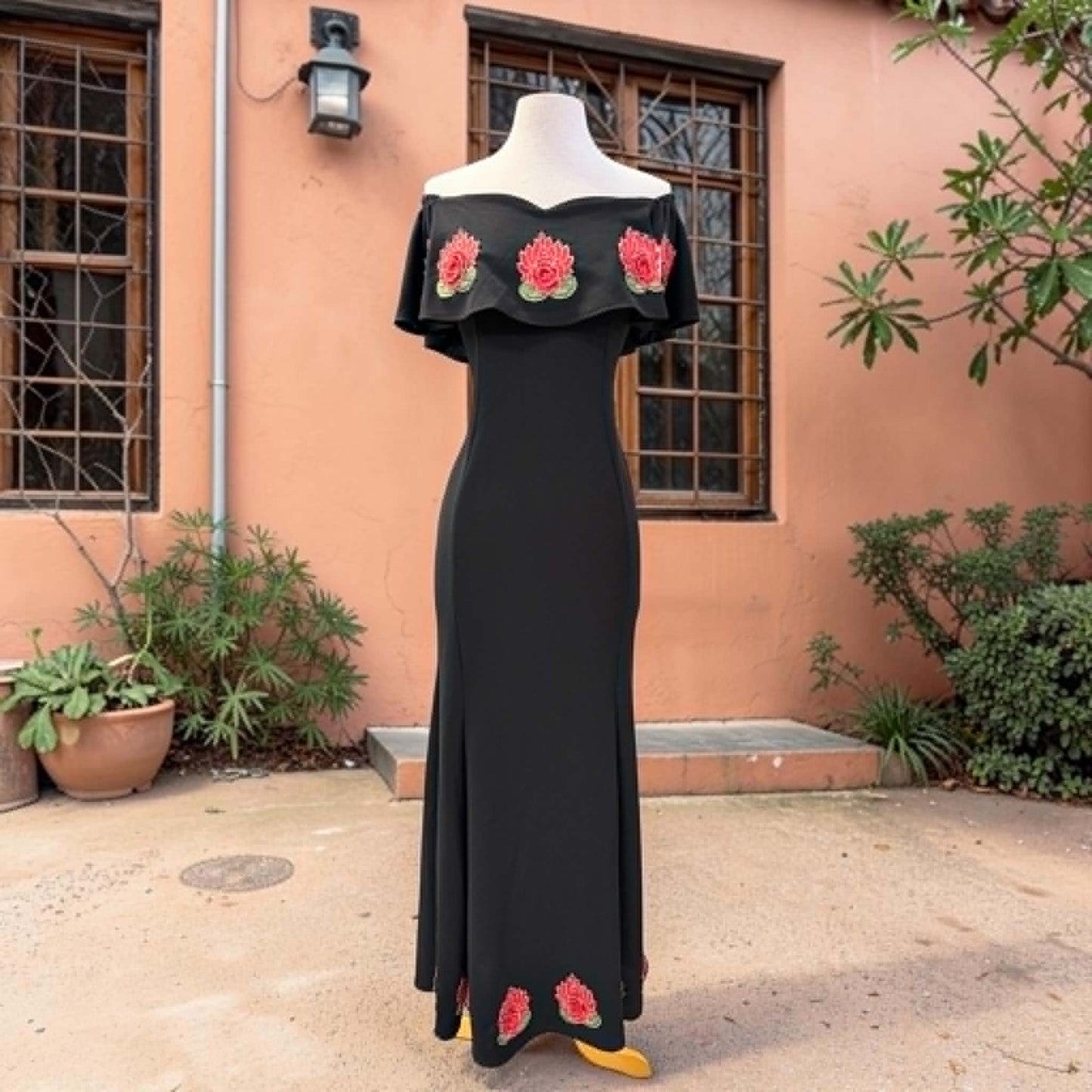 Floral Maxi Mexican Campesina Dress