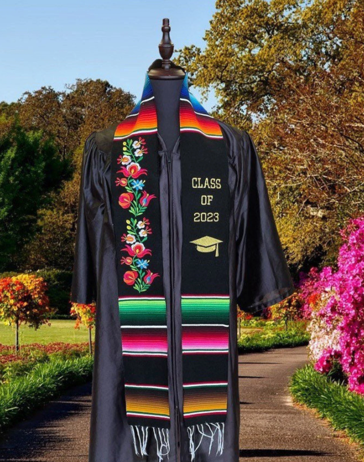 Floral Graduation Stole Class of 2026