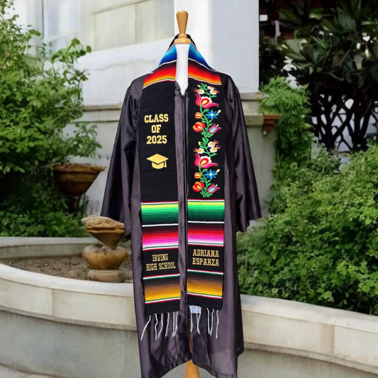 Floral Graduation Stole Class of 2026