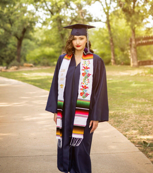 Floral Graduation Stole Class of 2026